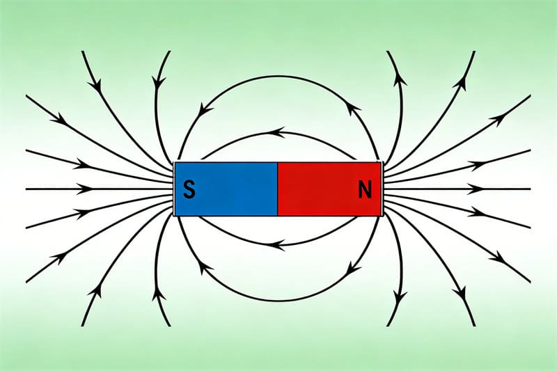 Dirección de las líneas del campo magnético2