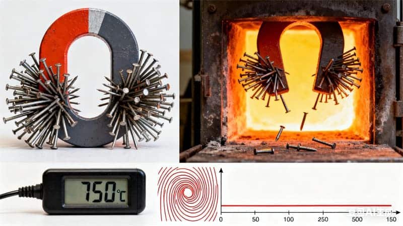 Come il calore influisce sui magneti