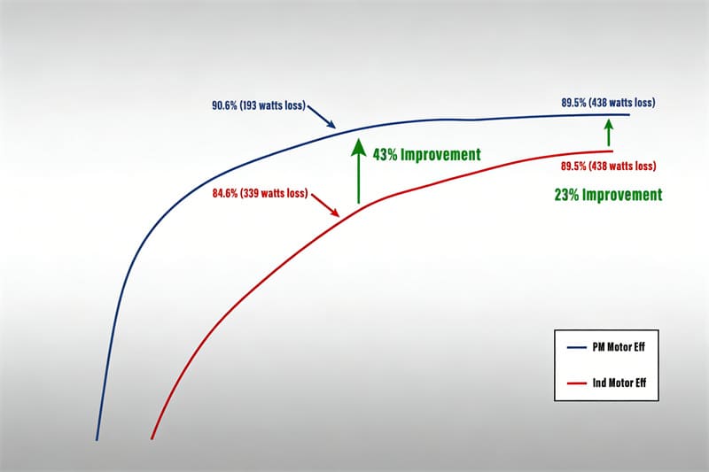 Moteur à aimant permanent vs moteur à induction