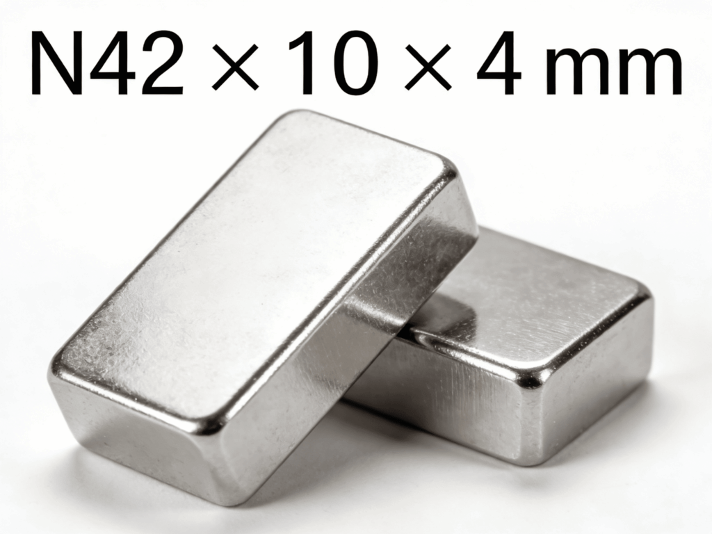 30 x 10 x 4 mm N42 Neodymium Block Magnets