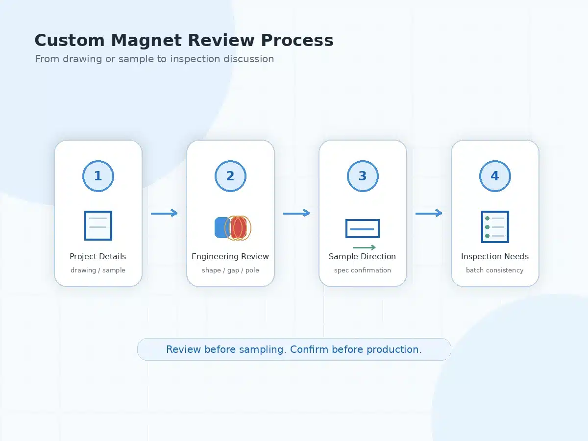OSENC custom magnet drawing and sample review process for bone conduction headphone projects