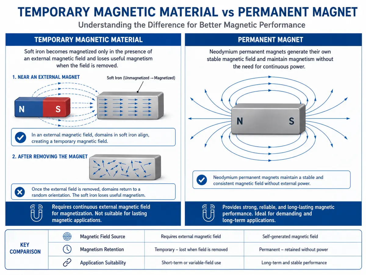 Confronto tra magneti temporanei e magneti permanenti