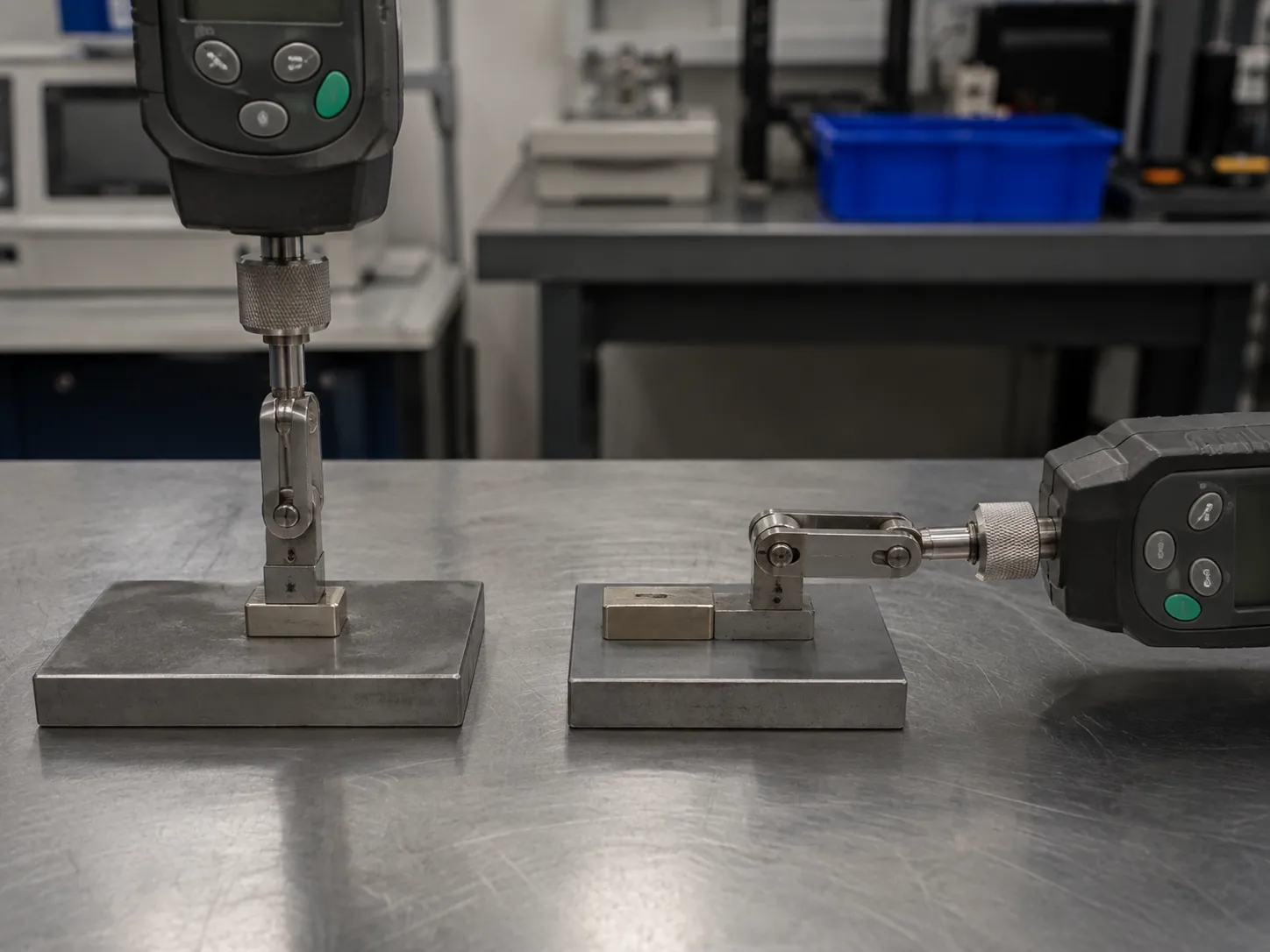 Comparison of vertical pull force and horizontal shear force testing for magnets