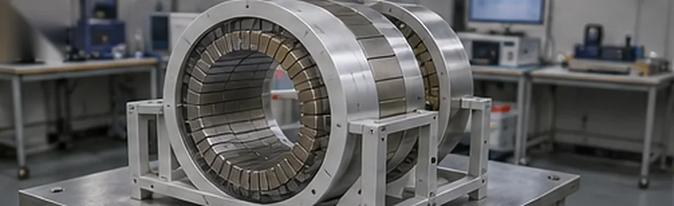 Prototyp modułu magnesu Halbacha do przenośnego niskopolowego MRI