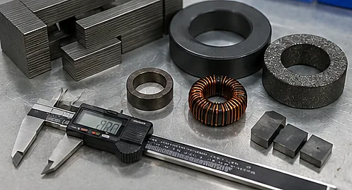 Magnetic core materials used for permeability testing