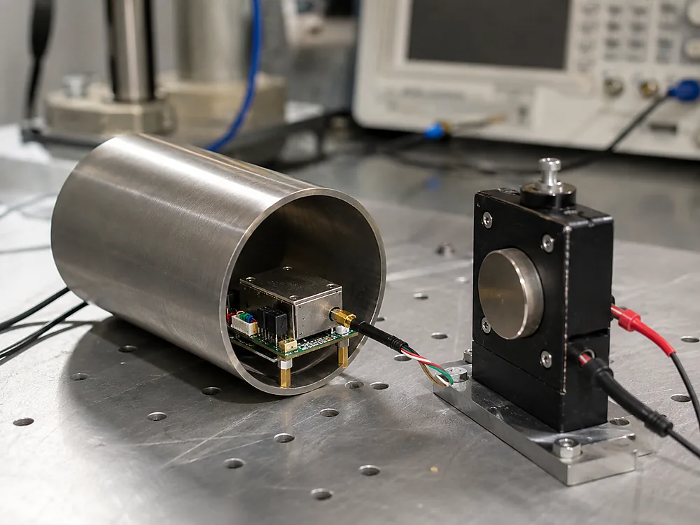 High permeability magnetic shielding test for a sensitive electronic sensor