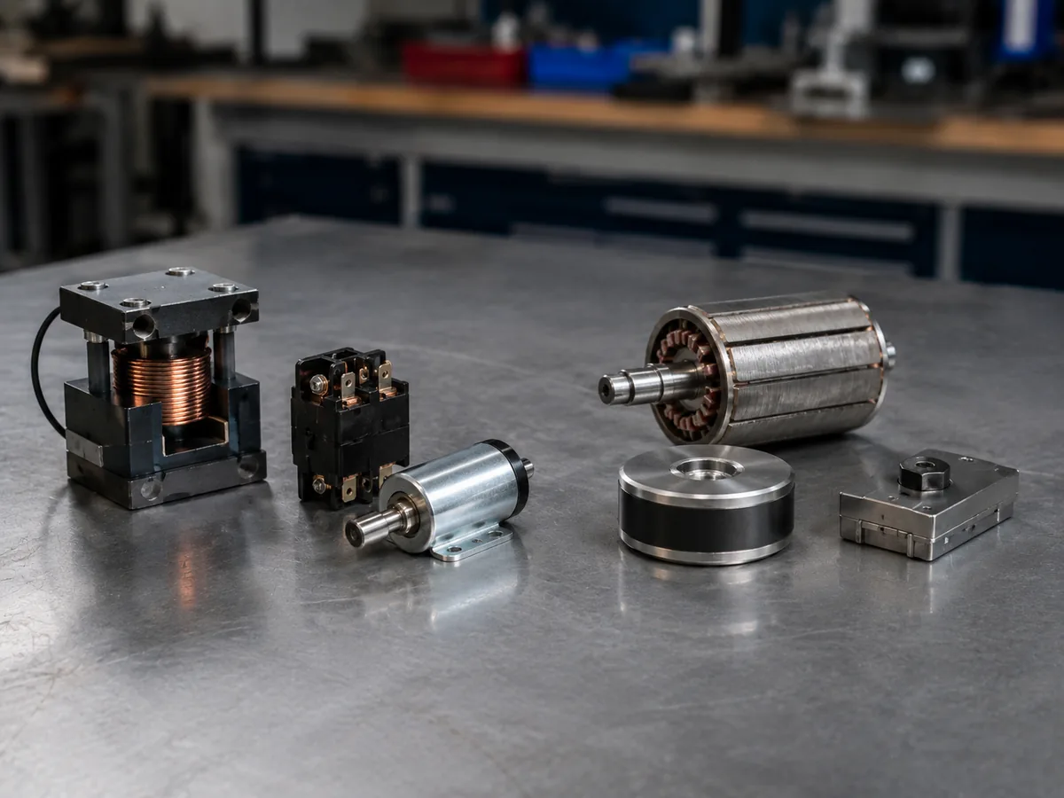 Temporary and permanent magnetic application components